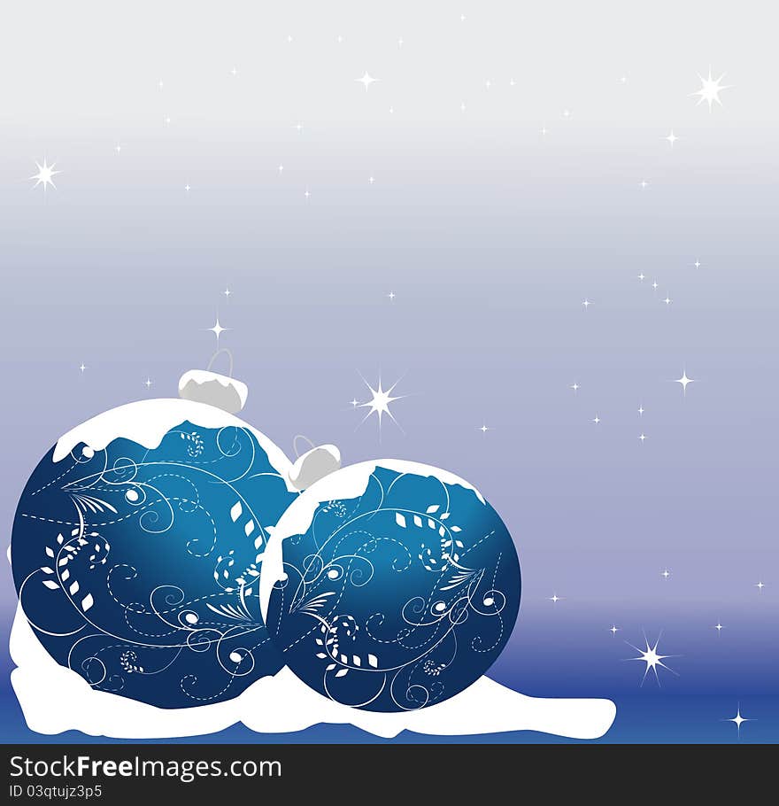 Abstract Blue Christmas Background