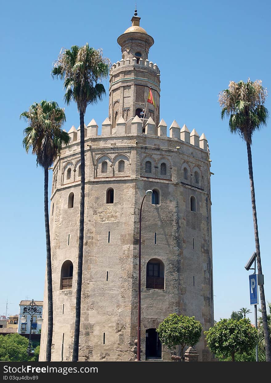 Golden Tower in Seville, Spain. Golden Tower in Seville, Spain