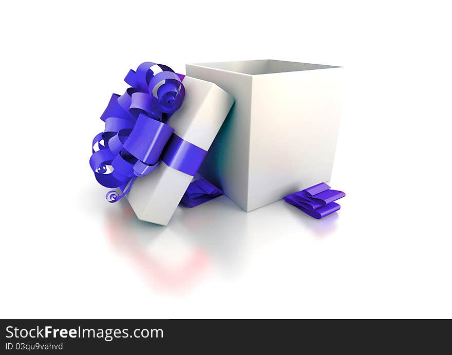 Gift isolated on white background