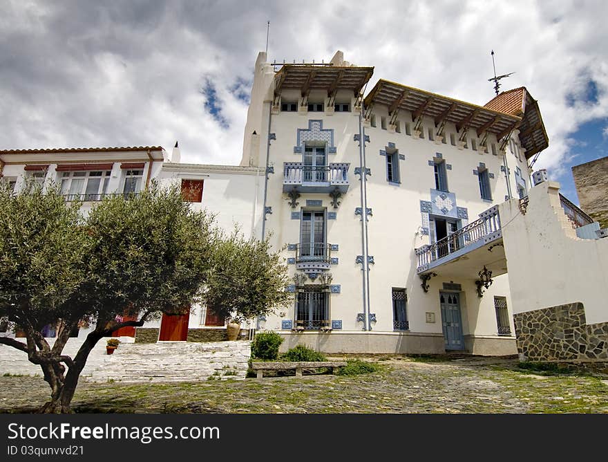 View of a great house of Cadaques, in Girona. View of a great house of Cadaques, in Girona.