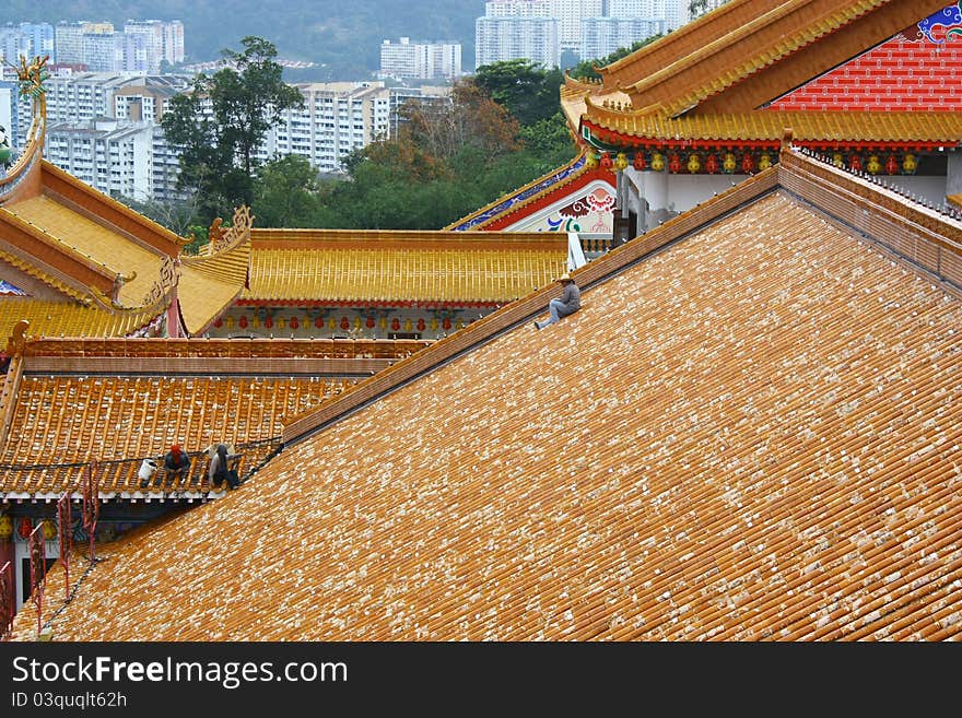 Roofs at Kek lok si temple