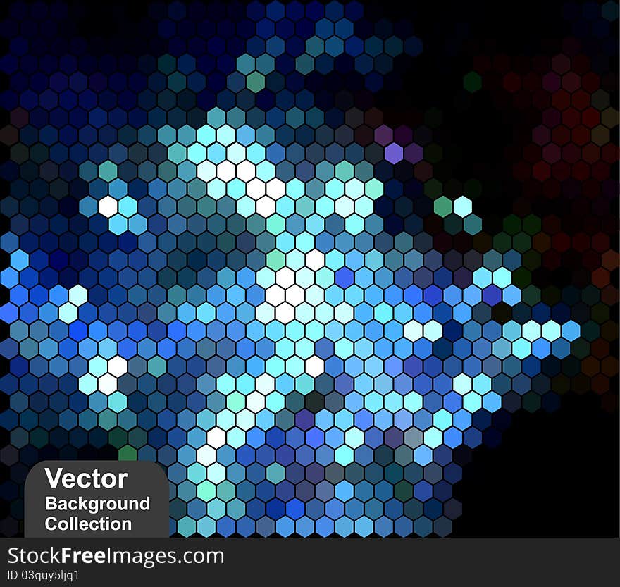 Shiny colorful abstract vector background