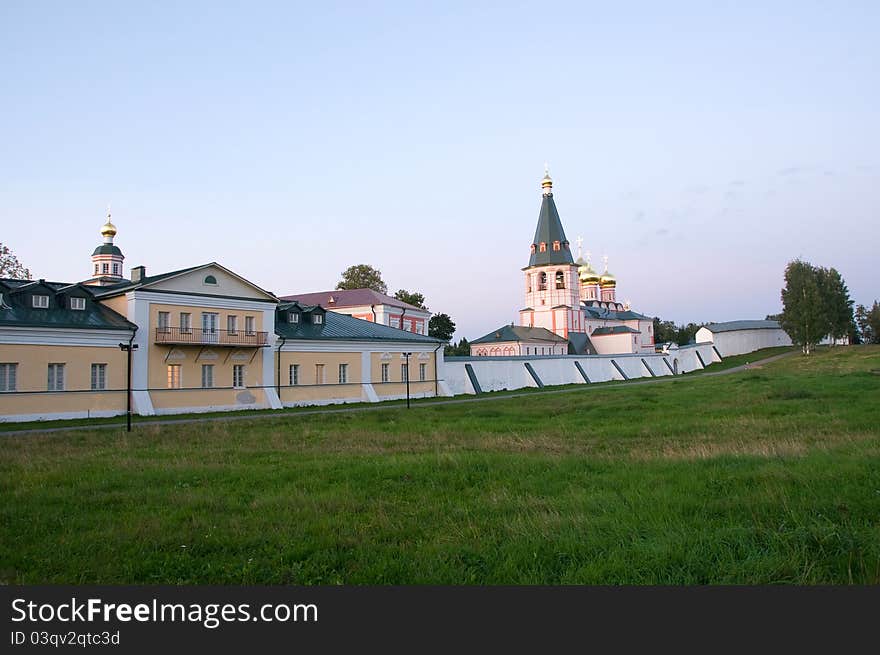 Orthodox Monastery of the Russian Church, the Valdai region Novgorod region, 10 km from the town of Valdai. Orthodox Monastery of the Russian Church, the Valdai region Novgorod region, 10 km from the town of Valdai