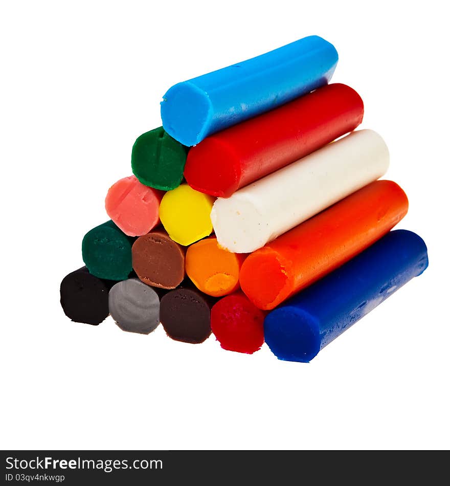 Colorful soft plasticine bars.