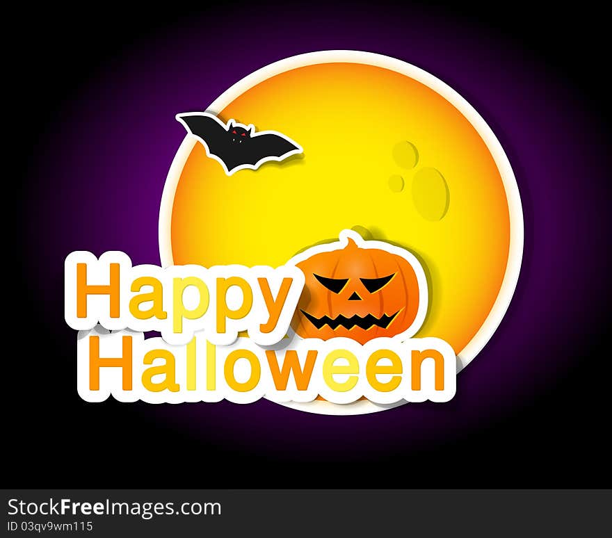 Symbols of Halloween for poster. Symbols of Halloween for poster