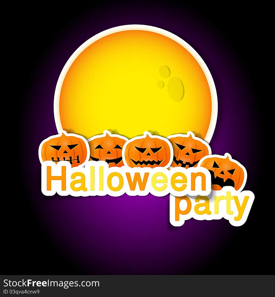 Symbols of Halloween for poster. Symbols of Halloween for poster