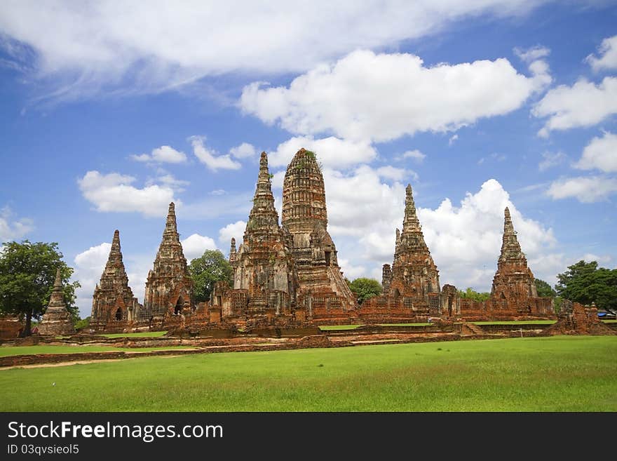 Pagoda at Wat Chaiwattanaram Temple, Ayutthaya, Thailand