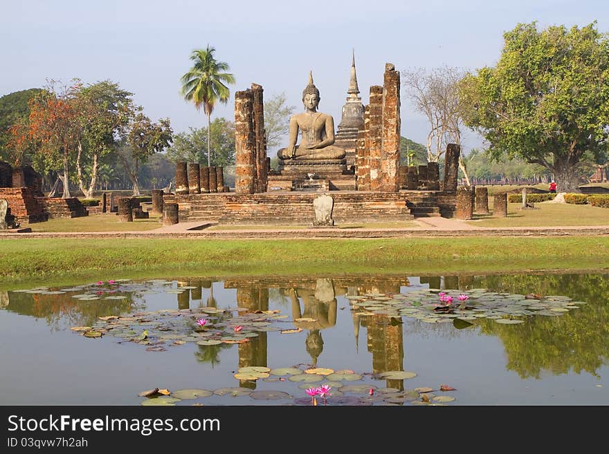 Buddha Sukhothai Historical park, Thailand