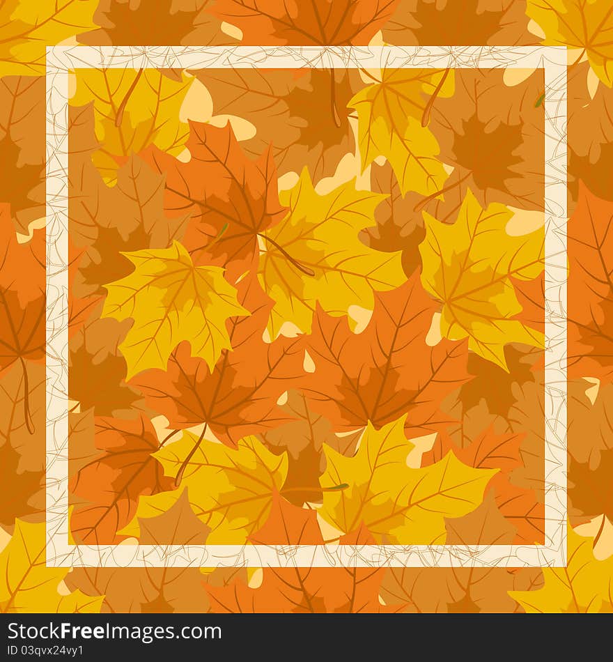 Seamless background from autumn maple leaves. Seamless background from autumn maple leaves