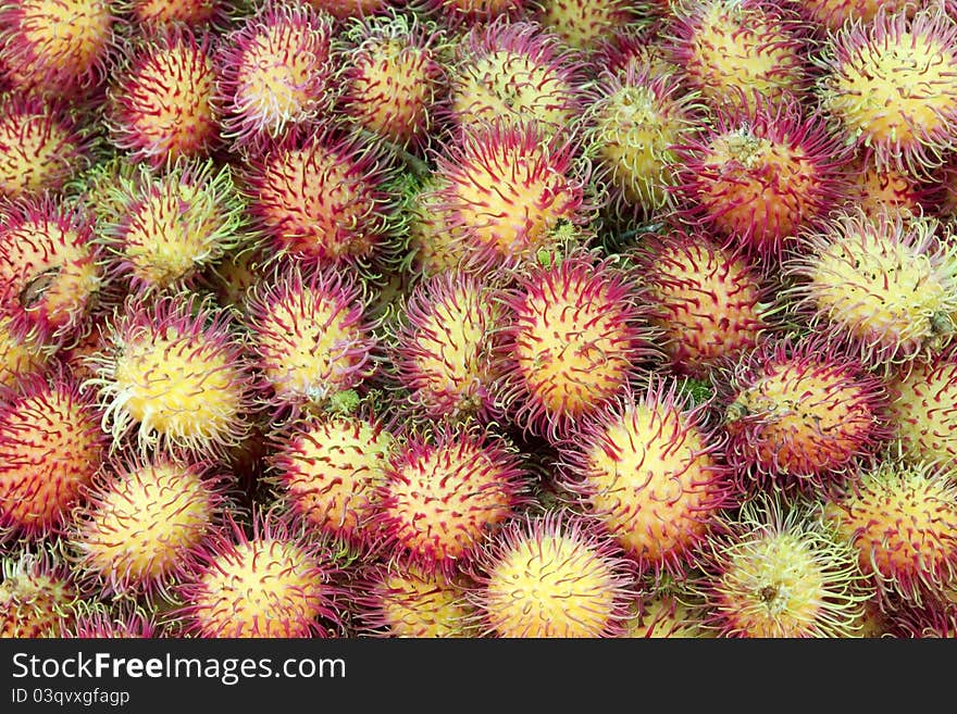 Background with tropical fruit,Negrito