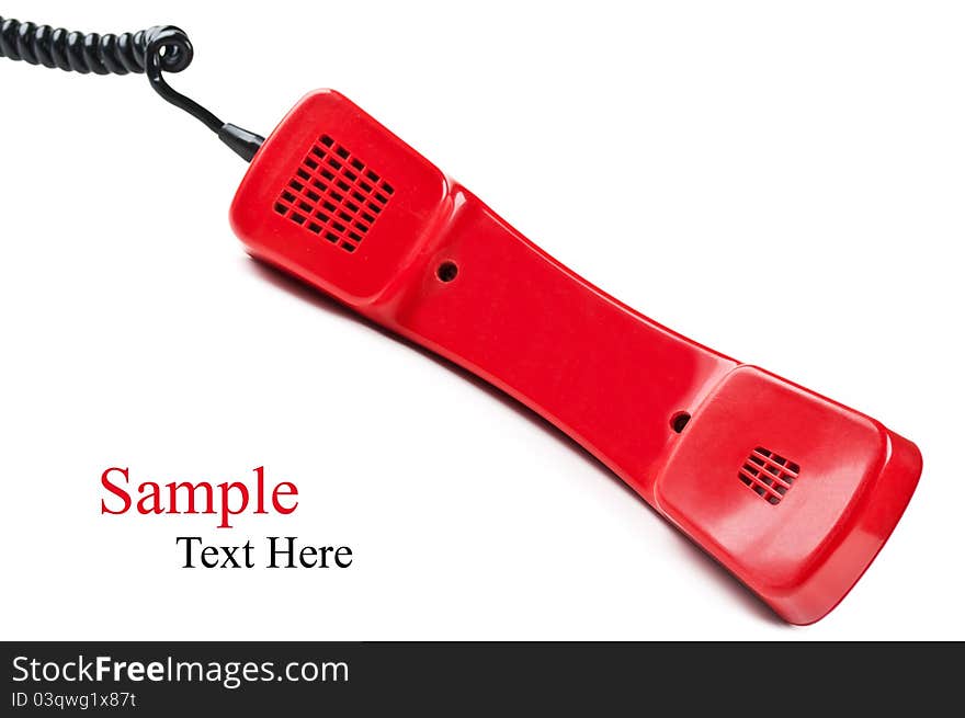 Retro red telephone