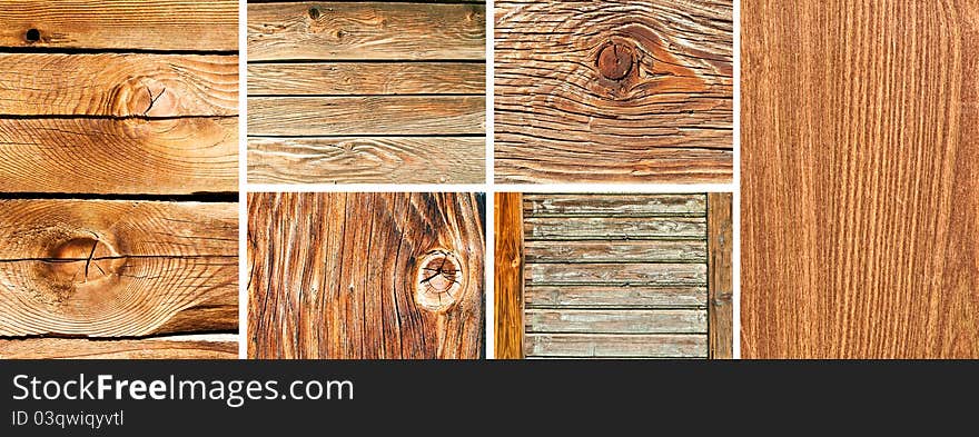 Collection of wooden backgrounds and textures. Collection of wooden backgrounds and textures