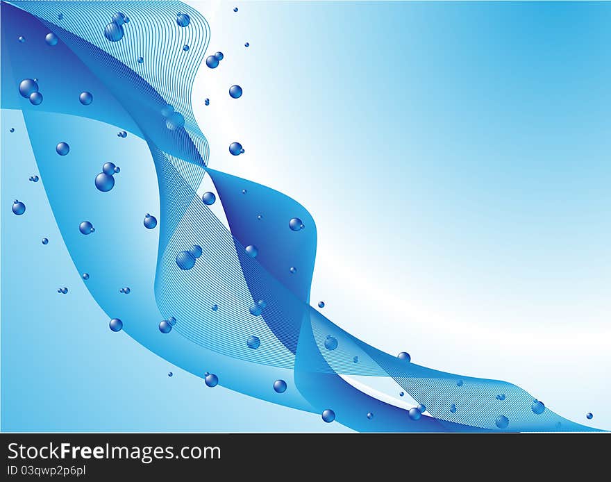 Abstract colored background of the waves