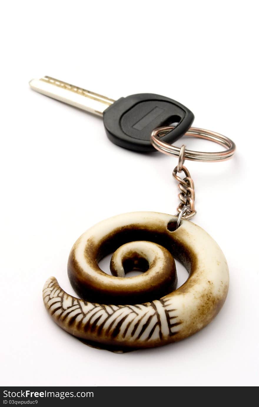 Key and key chain in the helix