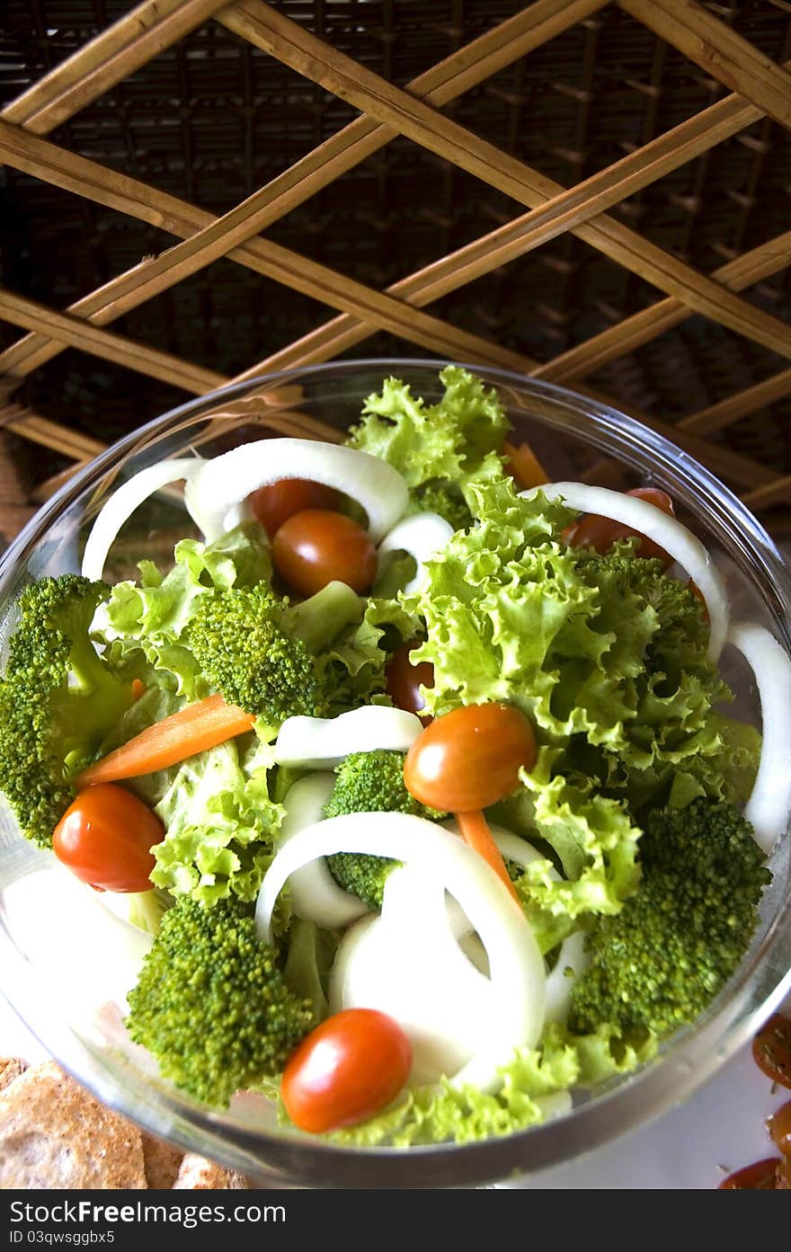 Healthy food mixed salad in bowl