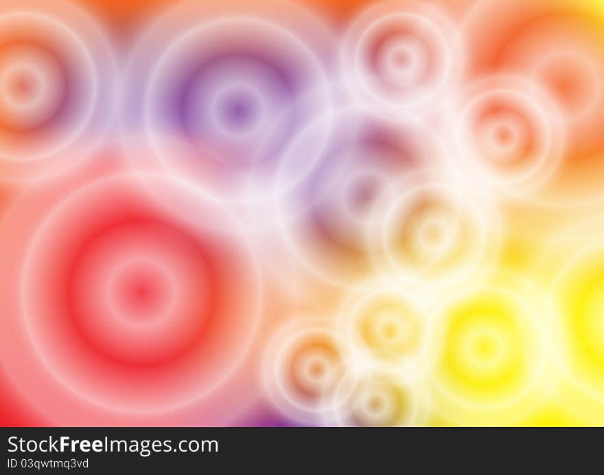 Abstract colored background with glaring circles. Abstract colored background with glaring circles