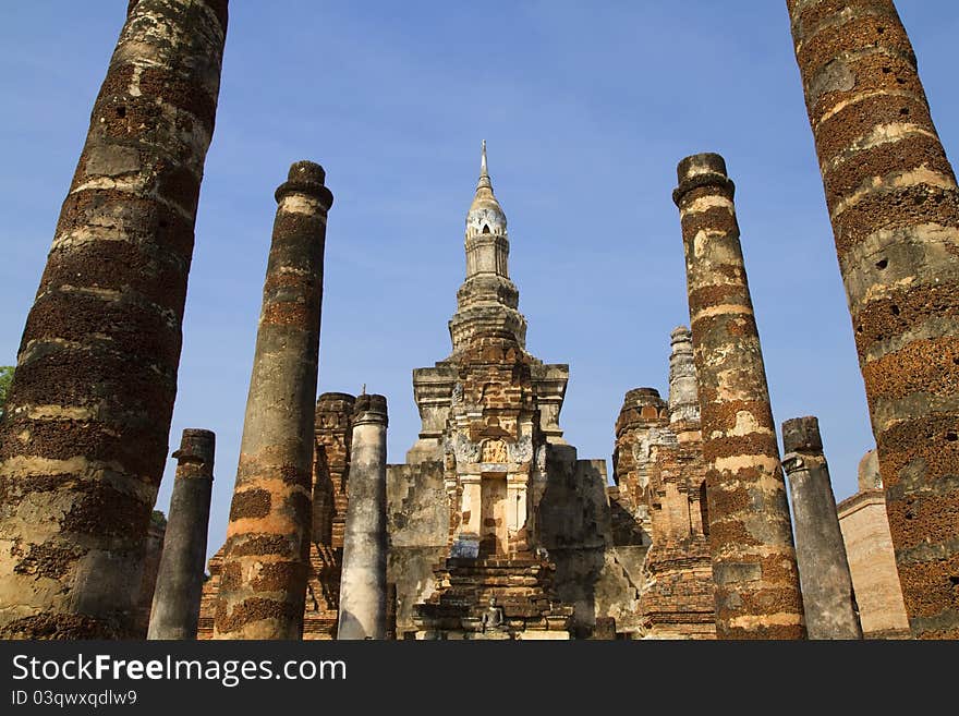 Buddha Sukhothai Historical park, Thailand