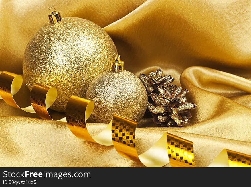 Festive New Year's golden background