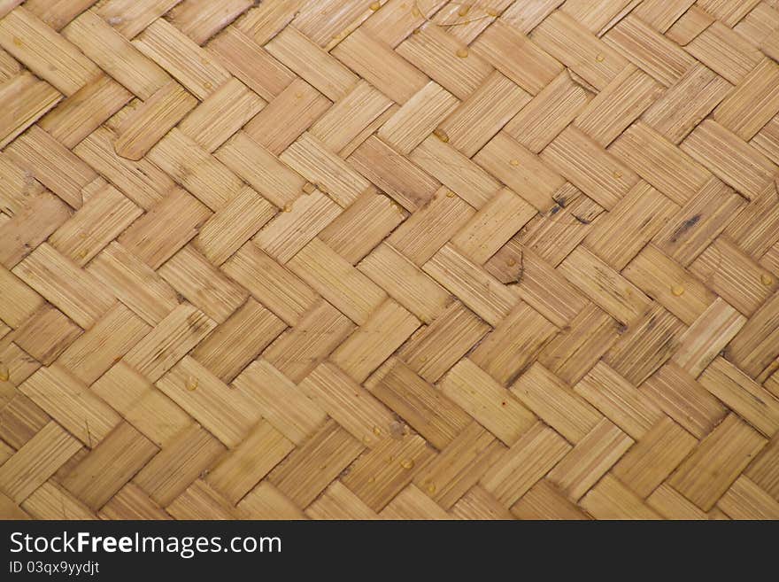 Bamboo wood texture ,Thai handwork