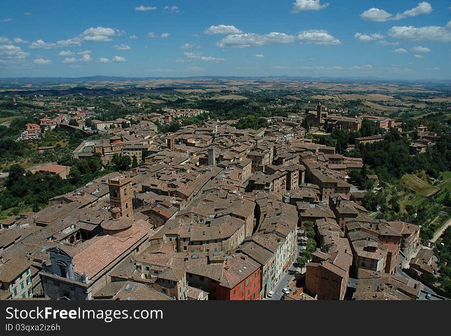 Small town in Toskany with medieval character. Small town in Toskany with medieval character