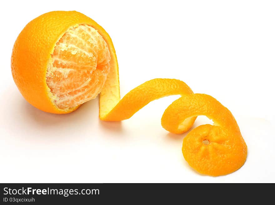 I peel a zest I took it in a white background. I peel a zest I took it in a white background.