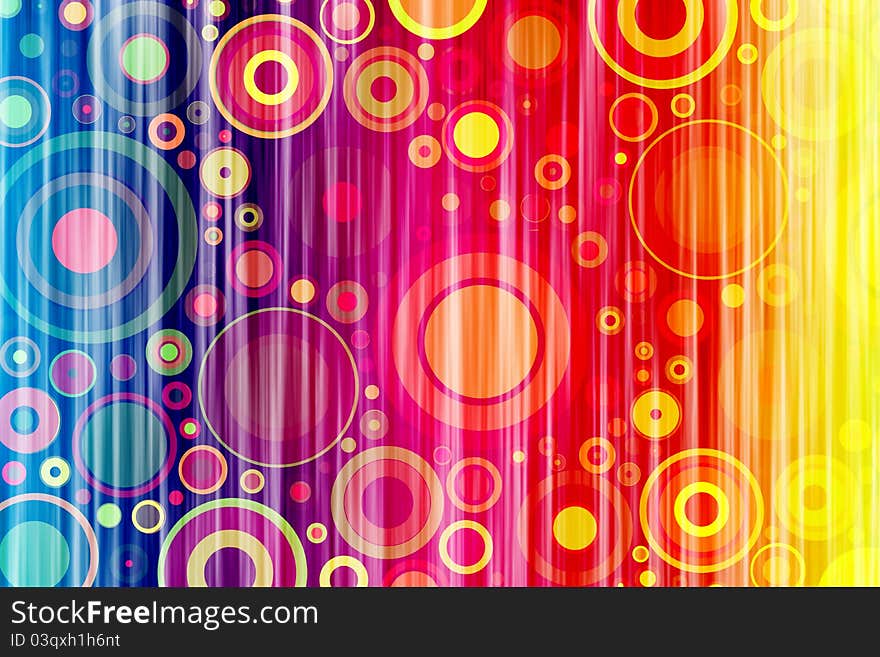 Colorful grunge circles on a white background. Colorful grunge circles on a white background