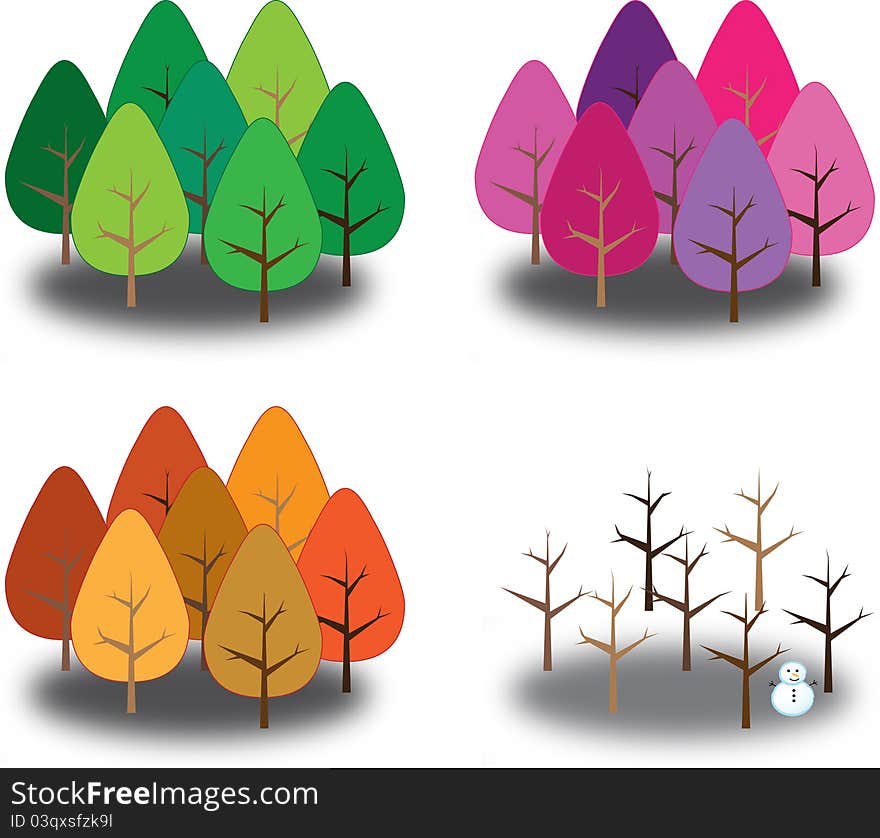 Four Season Trees