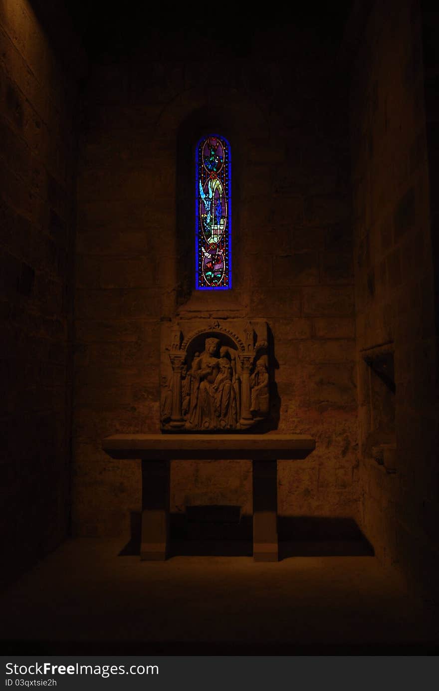 Chapel, Abbey church, Fontfroide abbey, Southern France