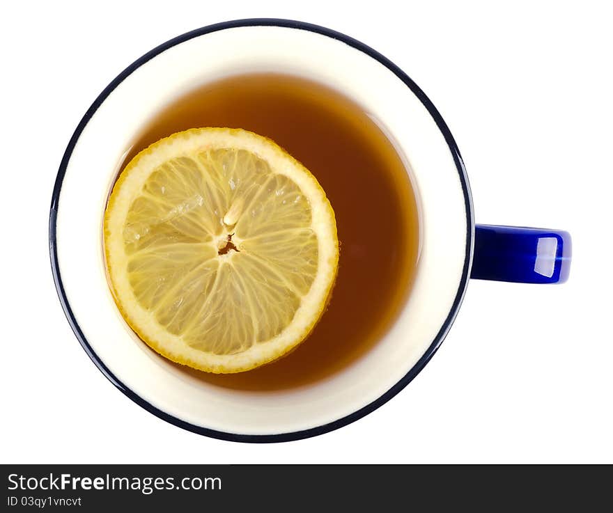 Studio shot of Cup of Tea isolated on white background