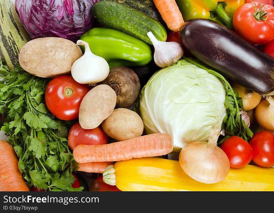 Assortment of fresh vegetables