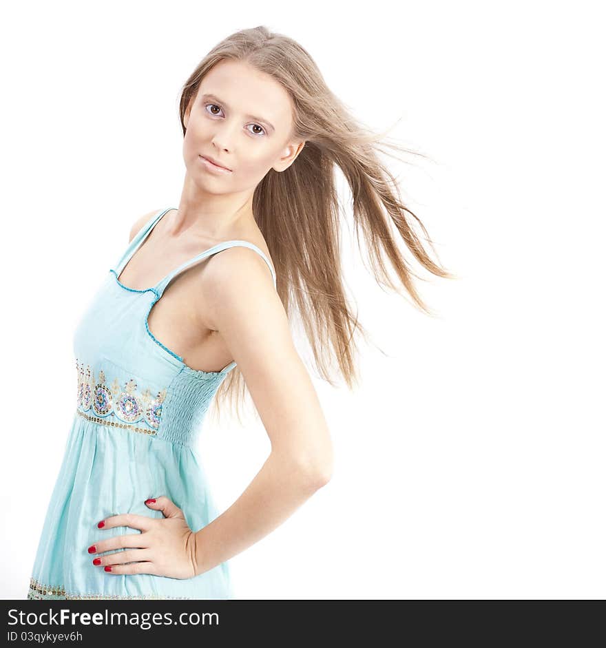 Photo of beautiful woman with magnificent hair