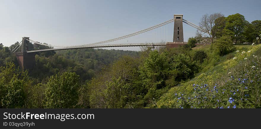 Clifton Suspension Bridge and the Avon Gorge. Clifton Suspension Bridge and the Avon Gorge