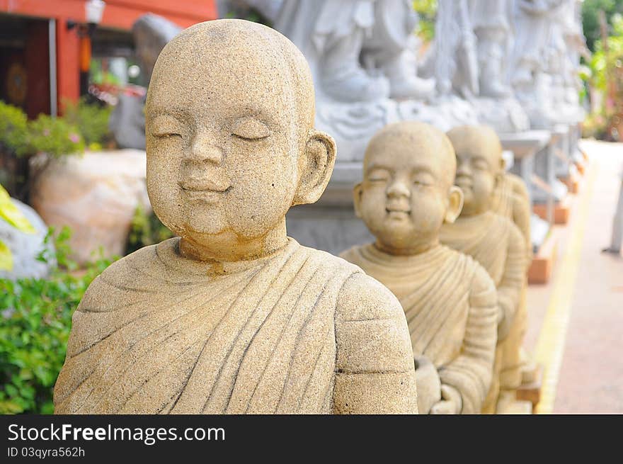 Stone Sculpture in thai temple