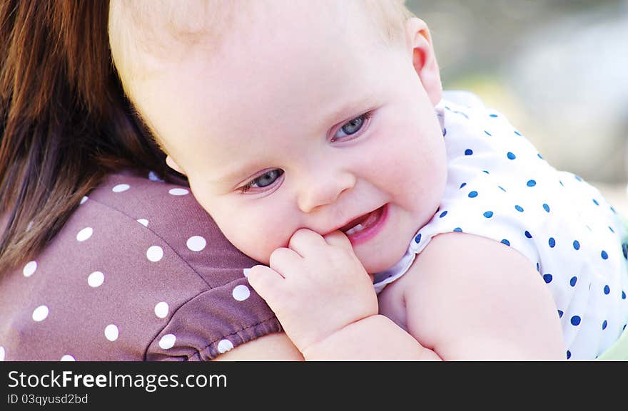 Portrait of a baby girl