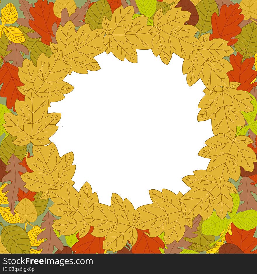 Border with illustration of many leaves in light blue and white. You can write or put your image in the blanket space. vector. Border with illustration of many leaves in light blue and white. You can write or put your image in the blanket space. vector.