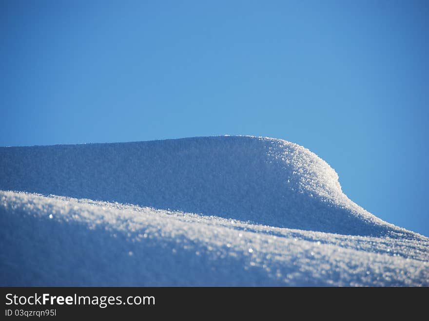 Snow formation in Lapland, Sweden. Snow formation in Lapland, Sweden