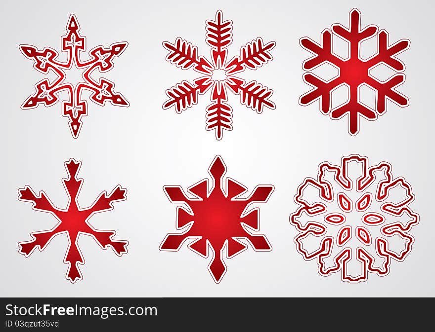 Vector christmas snowflake