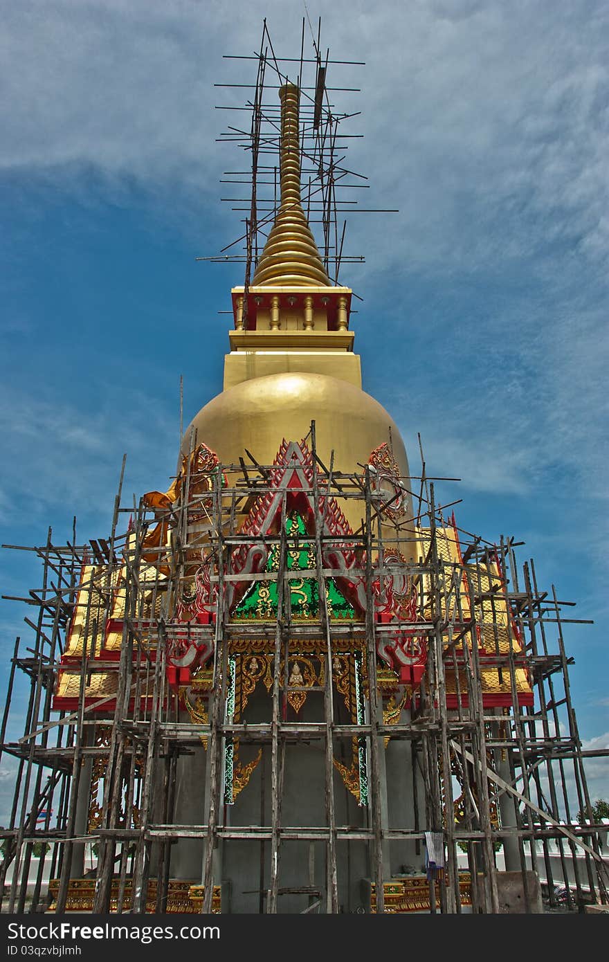 Thai Buddhist temples. Is coupled with the Thai people for a long time. A unique and beautiful culture.