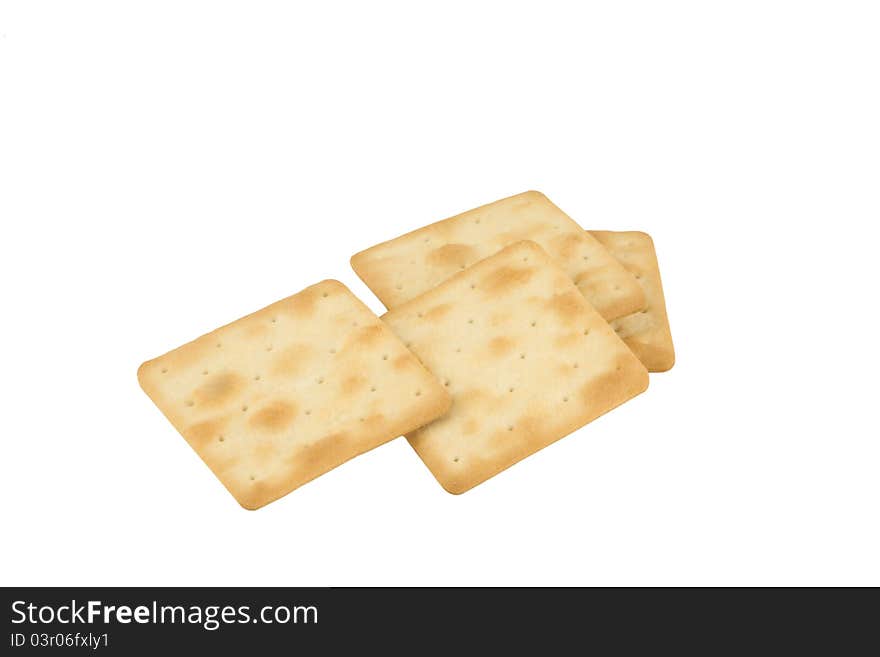 Crackers on the whote background