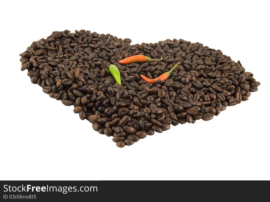 Coffee Heart With Chilli