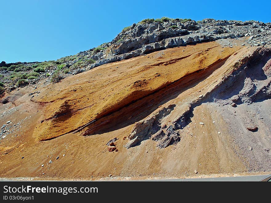 Rocks near the Route LP4, La Palma