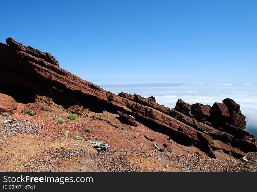 Rocks near the Route LP4, La Palma