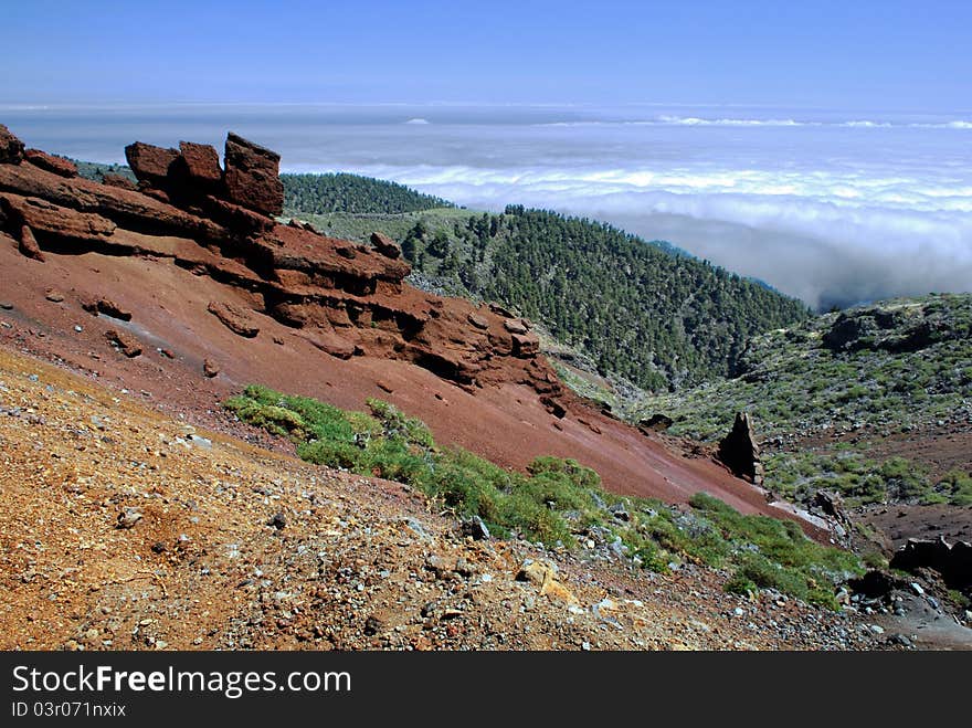 Rocks near the Route LP4, La Palma