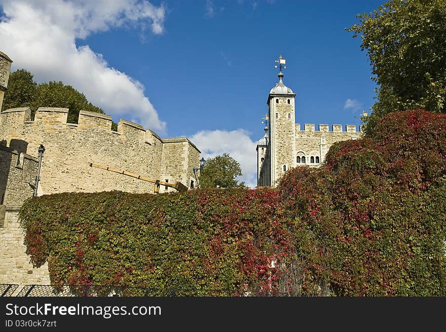 Tower of London near River Thames