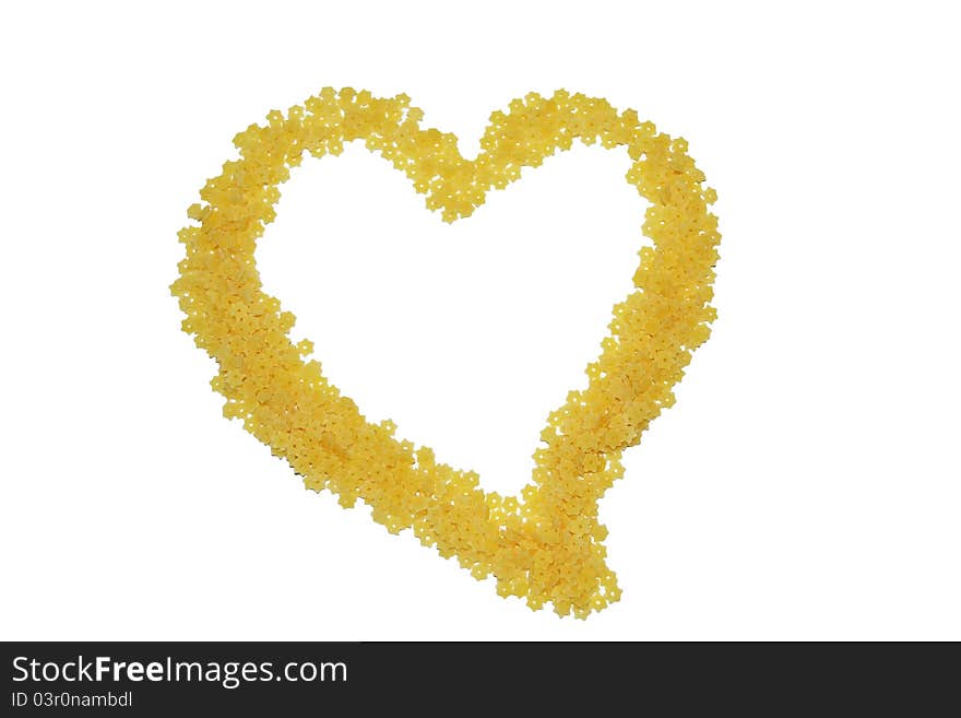 Hearts with pasta