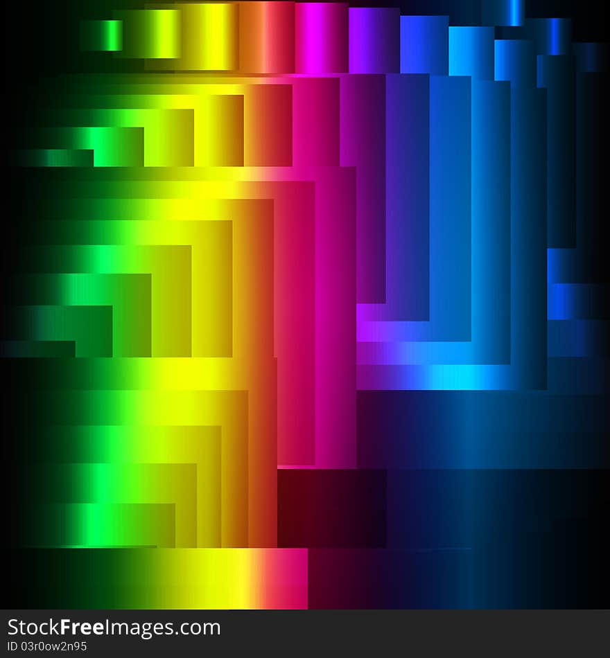 Abstract colorful background with geometrical shapes