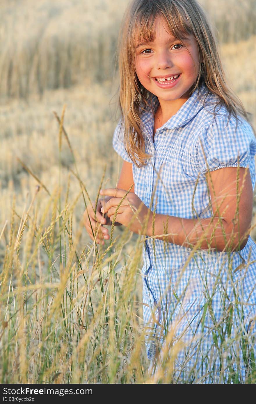 Girl On Natural Background