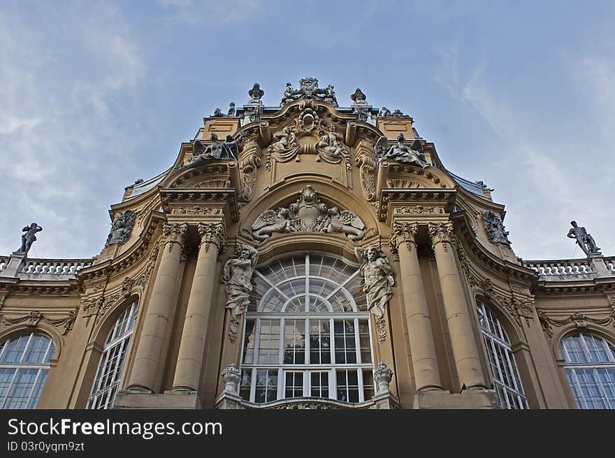 Baroque style window detail