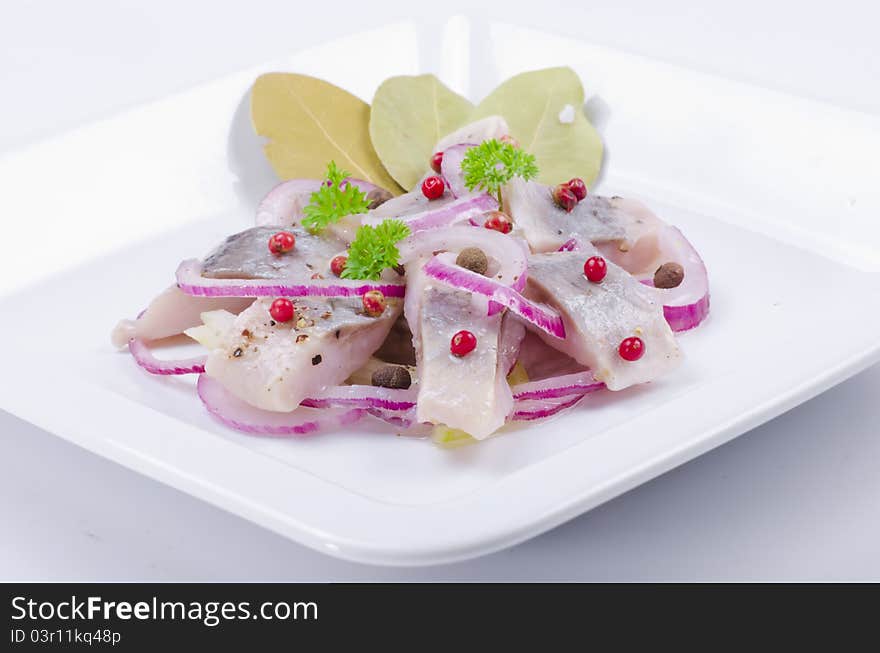 Pickled herring salad