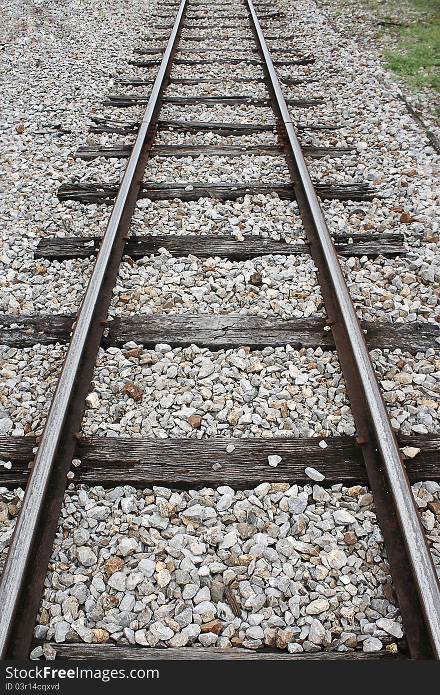 Close up the Railway in Thailand